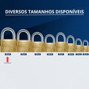 Ver imagem 7 de Cadeado Grande 60mm Haste Curta Latão Maciço Dourado com Chave | Papaiz | Kit 03 Un