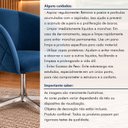 Ver mais imagens de Poltrona Giratória Veludo Premium Base Alumínio Maya