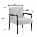 Ver imagem 5 de Kit 2 Poltronas Fontana Cappuccino + Mesa Lateral Mônaco