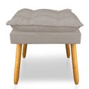 Ver imagem 4 de Kit 2 Puffs Decorativo Opala Linho Cappuccino Pés Palito Sky Mobile