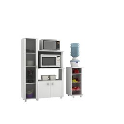 Kit Cozinha com Armário P/ Forno 3 Portas e Fruteira Branco - Fdecor - 2
