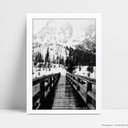 Ver imagem 2 de Quadro Monumento Decorativo Cidade Bariloche em Moldura Caixa Tacolado Moldura Trad 1cm Madeira Escu