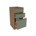 Ver imagem 2 de Balcão 3 Gavetas Kappesberg Celeste 100% Mdf Nogueira-verde Oliva 40cm