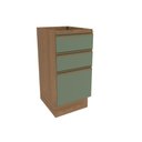 Ver imagem 1 de Balcão 3 Gavetas Kappesberg Celeste 100% Mdf Nogueira-verde Oliva 40cm