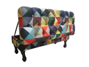 Ver imagem 2 de Recamier Baú Luis Xv Capitonê Retrô 160cm Suede Triângulo Pés Madeira Ms Decor