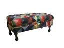 Ver imagem 1 de Recamier Baú Luis Xv Capitonê Retrô 160cm Suede Triângulo Pés Madeira Ms Decor