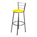 Ver imagem 3 de Banqueta Alta Para Cozinha Epoxi Craqueada Assento Estofado Lamar Design Epoxi Alta Craqueada