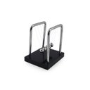 Ver imagem 1 de Pêndulo De Newton Com Base Preta e Suporte em Metal Enfeite Para Decoração De Mesa Escritório Sala Q