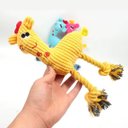 Ver imagem 3 de Mordedor de Pelucia Cao Pet Gato Cachorro Animal de Estimaçao Brinquedo com Apito Lazer Diversao Ent