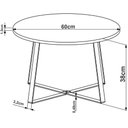 Ver imagem 3 de Mesa de Centro Redonda 60cm - Hanover