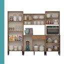 Ver imagem 6 de Armário de Cozinha Compacta Arizona Fit Carraro Carvalho com Branco
