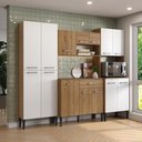 Ver imagem 1 de Armário de Cozinha Compacta Arizona Fit Carraro Carvalho com Branco