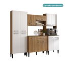 Ver imagem 3 de Armário de Cozinha Compacta Arizona Fit Carraro Carvalho com Branco