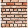 Papel de Parede Adesivo Vinil imita Tijolo Laranja Degrade - 1