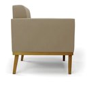 Ver imagem 4 de Sofá Namoradeira Base de Madeira Castanho Elisa Suede D03 - D’Rossi Marrom Rato