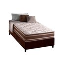 Ver imagem 1 de Cama Box Solteiro: Colchão Molas Ensacadas D Angelis Anjos Duo Sono+ Base Crc Suede Brown (88x188)