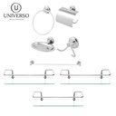 Ver imagem 4 de Kit Acessórios P/ Banheiro 5 Peças + 3 Prateleiras Reta 40cm