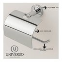 Ver imagem 7 de Kit Acessórios P/ Banheiro 5 Peças + 3 Prateleiras Reta 40cm