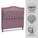Ver imagem 3 de Cabeceira Estofada Cama Box Casal King Size Belize 195cm Luxor Rosê - Abmaza