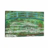 Quadro Decorativo Canvas Claude Monet The Japanese Footbridge 95x63cm no Chassi - 1