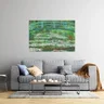 Quadro Decorativo Canvas Claude Monet The Japanese Footbridge 95x63cm no Chassi - 2