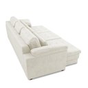 Ver mais imagens de Sofá Retrátil Manual Sala de Estar Nolan Bipartido 332cm Conforto Premium em Couro Branco Manchado G