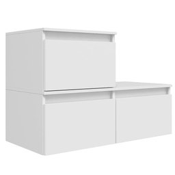 Gabinete para Banheiro 3 Gaveta Florença II 90-Arteban - Branco - 1