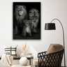Quadro Black And White Family -- BR ARTES Grande 118x78 - 2