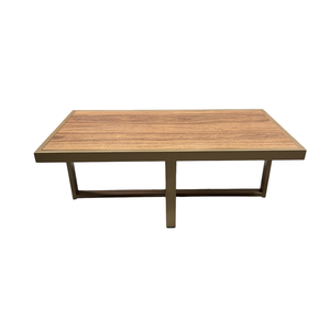 Mesa de Centro Retangular Paris Dourado Mdf + Cores