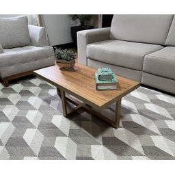 Mesa de Centro Retangular Paris Dourado Mdf + Cores - 2