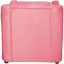 Ver imagem 7 de Kit 3 Poltronas Mila Pé de Plástico Cromado - Rosê Suede