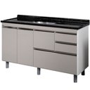 Ver imagem 1 de Gabinete para Cozinha Coliseu Gianduia 1,44 Metros - 586247 - a.J.Rorato Gabinete Cozinha Coliseu Pi