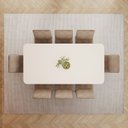 Ver imagem 5 de Conjunto para Sala de Jantar com 8 Cadeiras Olívia Bege/Nature/Off White/Caramelo/Creme