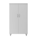 Ver imagem 3 de Armário Alto para Escritório Polar com Prateleiras com 2 Portas com Chave Cinza