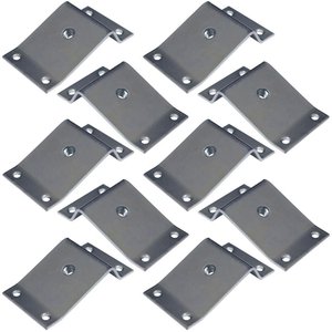Kit 10 Chapinhas Inclinada 15º Fixação Pés Palito Rosca