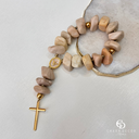 Ver imagem 2 de Terço Decorativo Divino Espirito Santo Pedra Feldspato