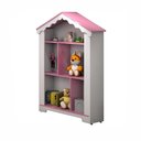 Ver imagem 3 de Estante Infantil Magic Branca Rosa MDF 85cm Branco e Rosa