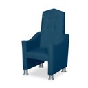 Ver imagem 5 de Mini Cadeira Poltrona Infantil Troninho Decorativa Suede Azul Marinho