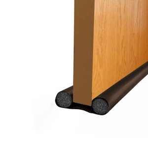 Protetor Rolinho Veda Porta Impermeável sem Costura 90 Cm Marrom