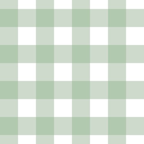 Papel de Parede Doce Estilo Xadrez Verde 82120