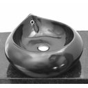 Ver imagem 1 de Cuba de louça preta gota de sobrepor ceramica
