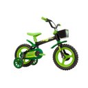 Ver imagem 1 de Bicicleta Aro 12 Tk Preta E Verde Track Bikes Arco Iris Pto