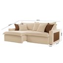 Ver imagem 6 de Sofá Dallas Linho Dois Módulos de 120cm B15 Meu Sofá Online A294 Linho Creme