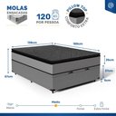 Ver imagem 3 de Cama Box Baú com Colchão de Molas Ensacadas Pillow Top Umaflex Vitta Casal 138cm