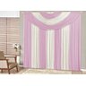 Cortina Suprema Quarto Sala 4,00(larg) x 2,50(alt) Rosa - 1