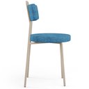 Ver imagem 7 de Kit 06 Cadeiras Decorativas Estofada Sala Jantar Barcelona Arena L02 Linho Azul - Lyam