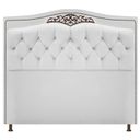 Ver imagem 1 de Cabeceira Imperio 90 cm Suede Branco