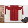 Cortina Iza 4,00M x 2,50M em Malha para Varão Simples Vermelho - 1