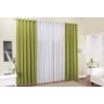 Cortina Veneza Quarto ou Sala 4,00(larg) x 2,50(alt) Verde - 1