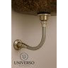 Engate Flexivel Trançado para Pia Aço Inox 40 Cm Acabamento Fosco Cor Prateado - 4